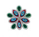 Multicolor Floral Pearl Kundan Buti Patch ✨ – Designer Embellishment for Lehenga & Blouse