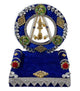 Royal Blue Velvet Laddu Gopal Singhasan