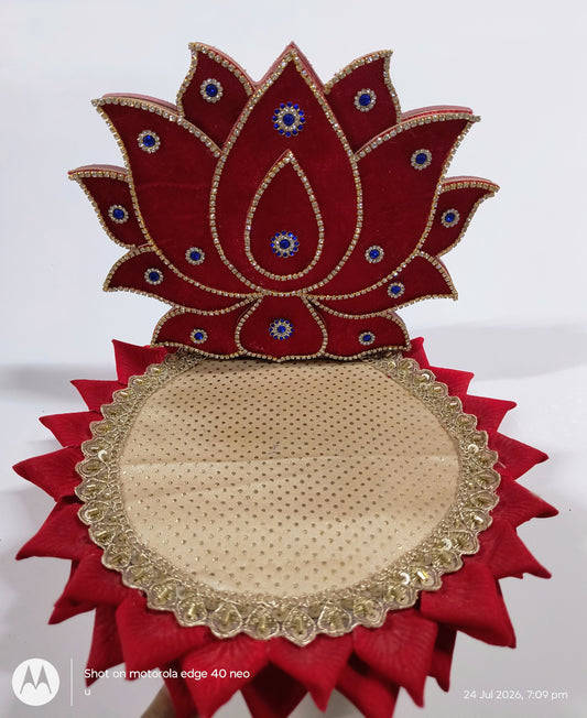 New Lotus Design Laddu Gopal Singhasan ✨