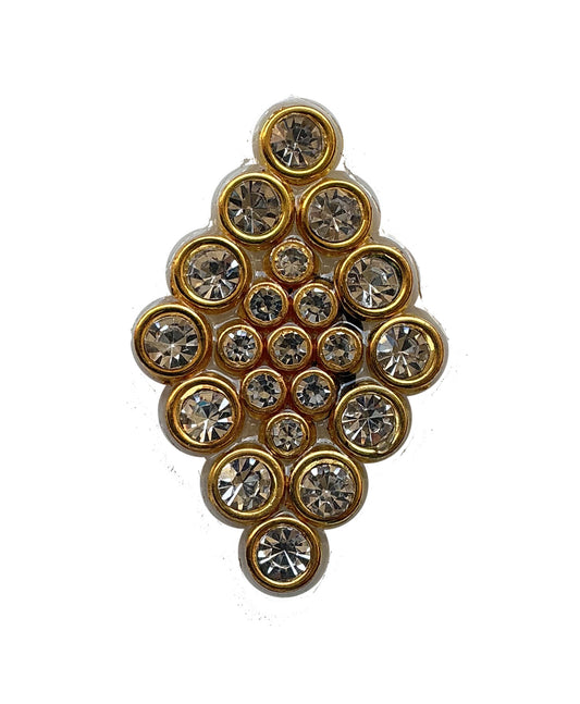 Diamond Stone Kundan Buti Patch ✨ – Designer Embellishment for Lehenga & Blouse