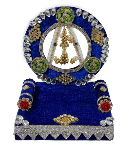 Red Velvet Laddu Gopal Singhasan