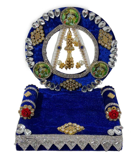 Red Velvet Laddu Gopal Singhasan