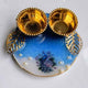 Blue Peacock Mini Resin Pooja Thali (3 Inch) ✨
