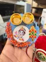 Bal Krishna Mini Resin Pooja Thali (4 Inch) ✨