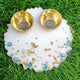 White Floral Sequin Resin Pooja Thali (4 Inch) ✨