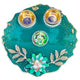 Teal Radha Krishna Resin Pooja Thali (6 Inch) ✨