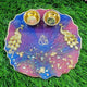 Galaxy Twin Peacock Kundan Resin Pooja Thali (6 Inch) ✨