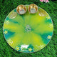 Spring Green Floral Ganesha Resin Pooja Thali (6 Inch) ✨