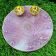 Mauve Blossom Ganesha Mantra Resin Pooja Thali (6 Inch) ✨