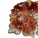 Red Ombre 3D Floral Resin Pooja Thali (8 Inch) ✨