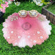 Petal Pink Blessing Medallion Resin Pooja Thali (8 Inch) ✨