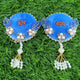 Sky Blue Pearl Shubh Labh Resin Door Hanging (Pair) ✨