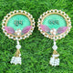 Mint Green Shubh Labh Resin Door Hanging (Pair) ✨