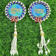 Teal Swastik Gota Shubh Labh Door Hanging (Pair) ✨
