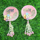 Pink Mor Pankh Floral Shubh Labh Door Hanging (Pair) ✨