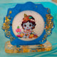 Blue Bal Krishna Resin Photo Frame Idol Stand ✨