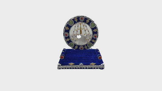 Chakra Latkan Laddu Gopal Singhasan ✨ – Designer Velvet Jhula Seat for Bal Gopal